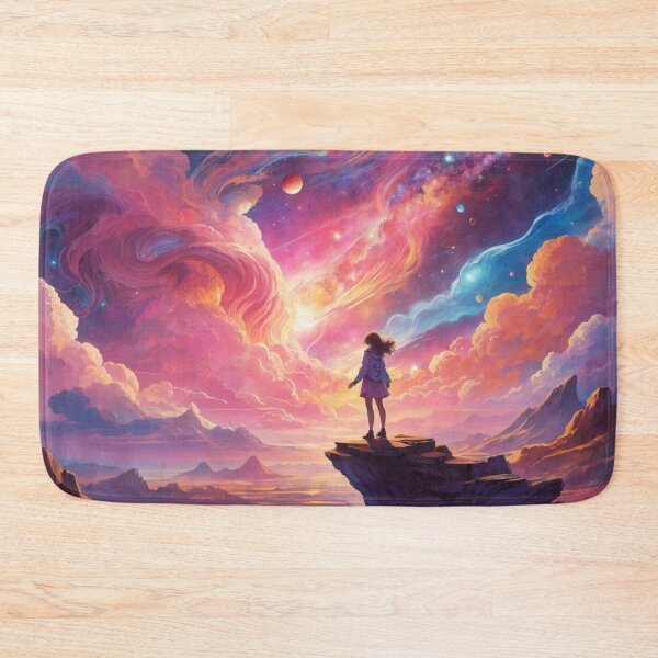 Artikelvorschau, 007 Planets and Galaxy In a Psychedelic Landscape entworfen und verkauft von Alexis Art Collection.
