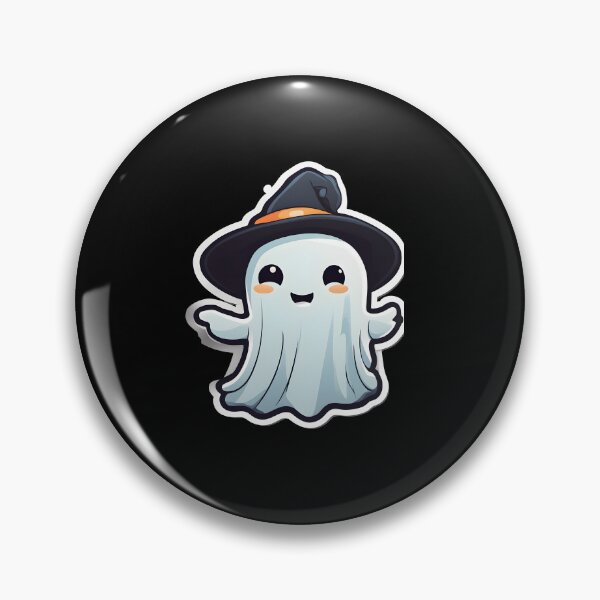 Item preview, Cute Ghost in a Witch Hat designed and sold by Design-Illusi0n.