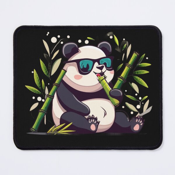Item preview,  cute Panda Eating Bamboo  Wear sanglasses  designed and sold by Clouth Clothing  ⭐⭐⭐⭐⭐.