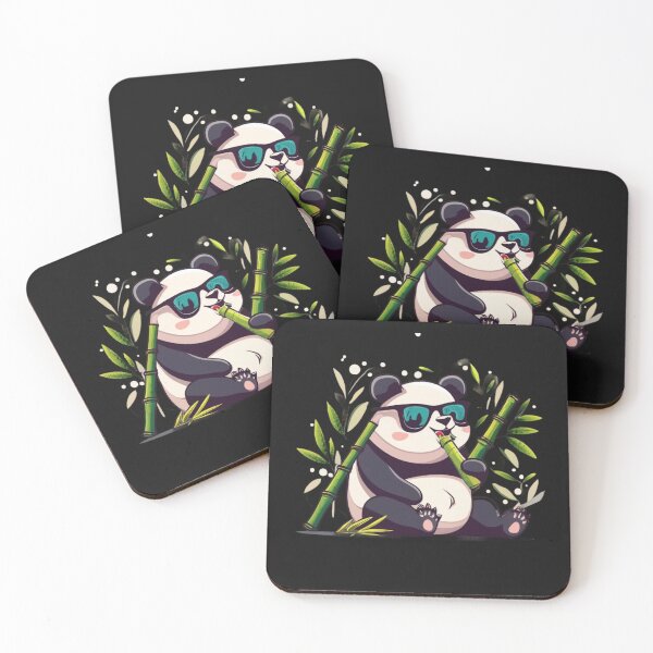 Item preview,  cute Panda Eating Bamboo  Wear sanglasses  designed and sold by Clouth Clothing  ⭐⭐⭐⭐⭐.