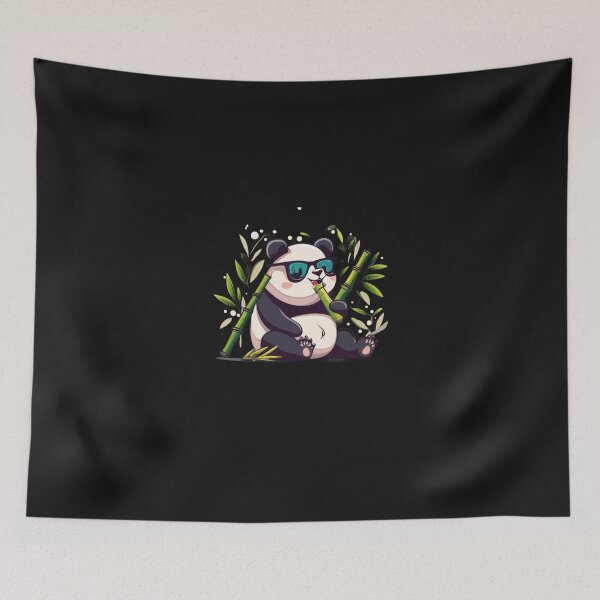 Item preview,  cute Panda Eating Bamboo  Wear sanglasses  designed and sold by Clouth Clothing  ⭐⭐⭐⭐⭐.