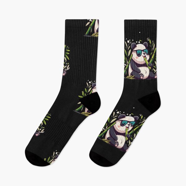 Item preview,  cute Panda Eating Bamboo  Wear sanglasses  designed and sold by Clouth Clothing  ⭐⭐⭐⭐⭐.