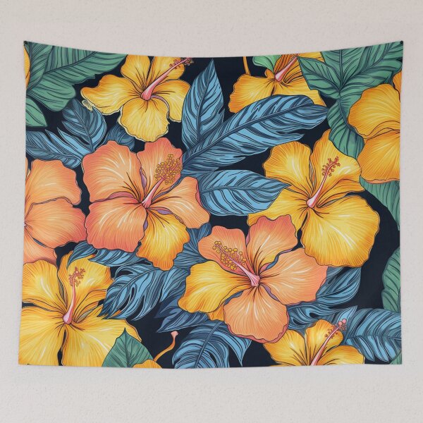 Item preview, Midnight Hibiscus Bloom, Vividly Florally  designed and sold by FairX.