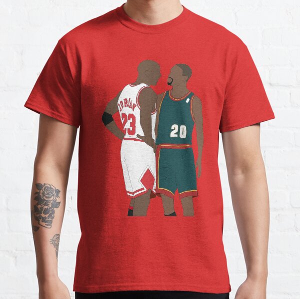 Gary Payton And Michael Jordan Classic T-Shirt