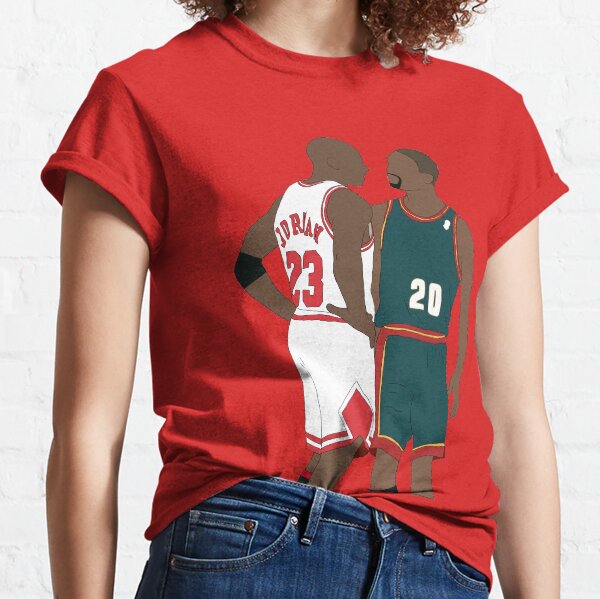 Gary Payton And Michael Jordan Classic T-Shirt