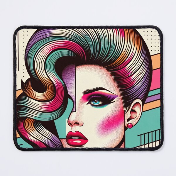 Item preview, Retro 80s woman vibrant designed and sold by WindmillBay.