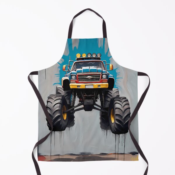Item preview, Expressionism Car Monster Truck - Unique Abstract Automotive Art designed and sold by Kittyzens.