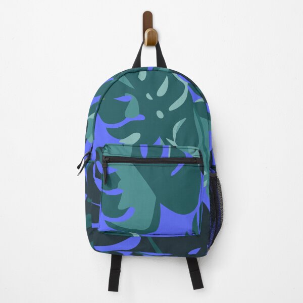 Item preview, Monstera leaves on purple background designed and sold by EMJAYHeiss.