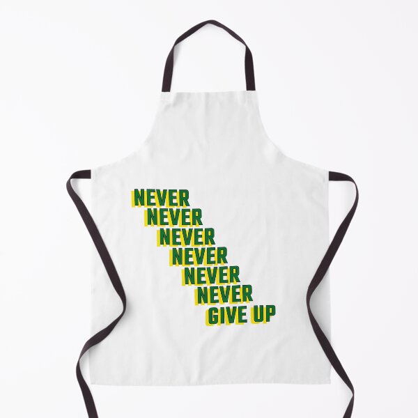 Item preview, never never give up designed and sold by GodsOfArt.