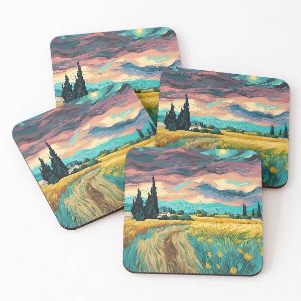 Item preview, Vangogh style landscape designed and sold by PennyEmber.