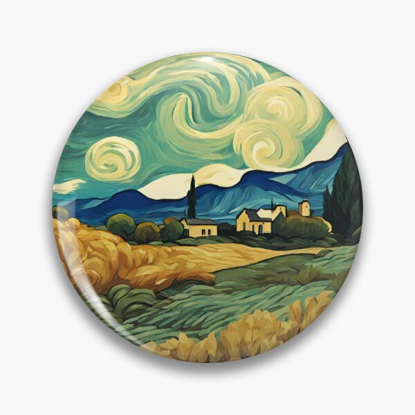 Item preview, Vangogh style landscape designed and sold by PennyEmber.
