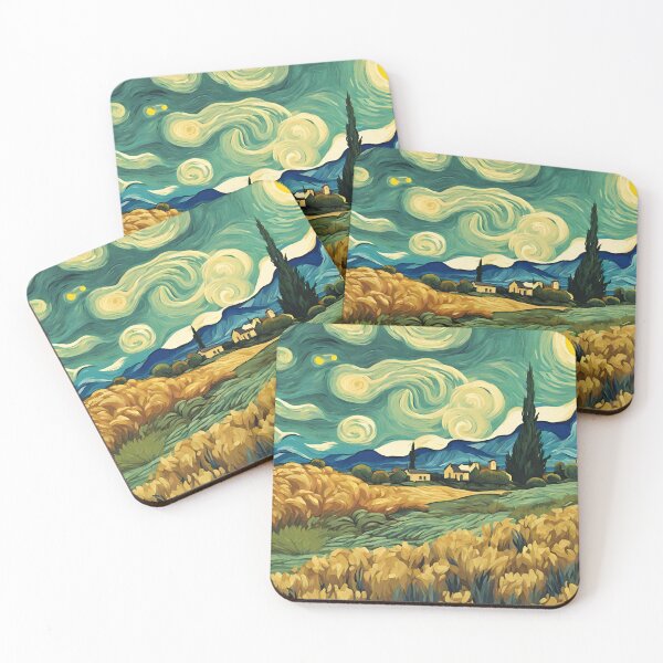 Item preview, Vangogh style landscape designed and sold by PennyEmber.