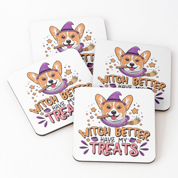 Item preview, Cute Halloween Corgi: Witch Better Have My Treats! designed and sold by Witcrafters.