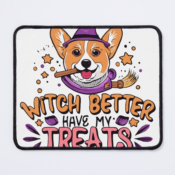 Item preview, Cute Halloween Corgi: Witch Better Have My Treats! designed and sold by Witcrafters.