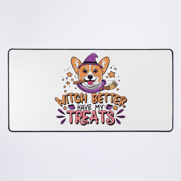 Item preview, Cute Halloween Corgi: Witch Better Have My Treats! designed and sold by Witcrafters.