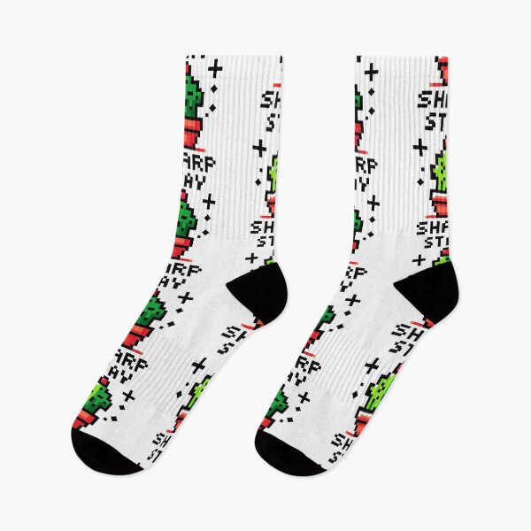 Item preview, Stay Sharp: 8-bit Cactus Love designed and sold by PixelPunkster.