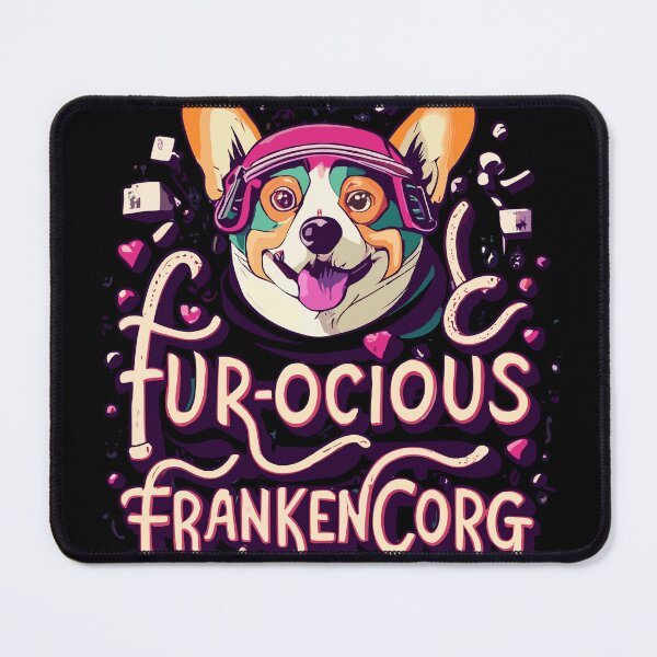 Item preview, Cute Halloween Corgi: Fur-ocious Frankencorg! designed and sold by Witcrafters.