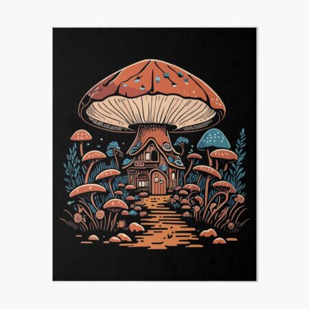 Dark Academia Cottagecore Aesthetic Magical Mushroom Fungi Art