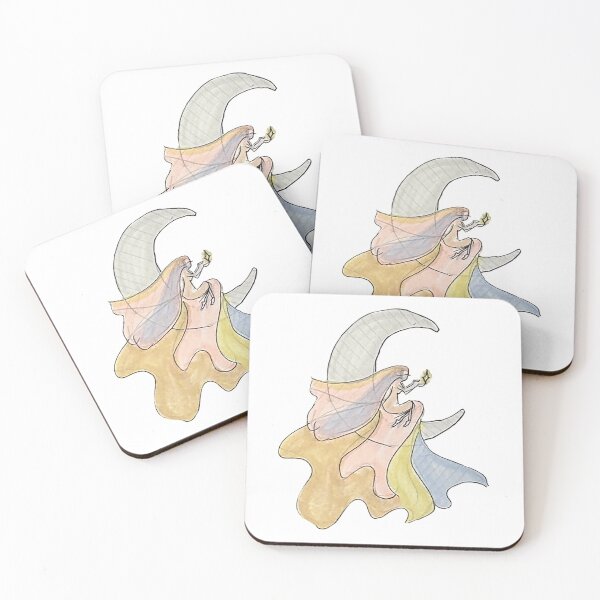 Item preview, The Girl on the Moon designed and sold by asLiars.
