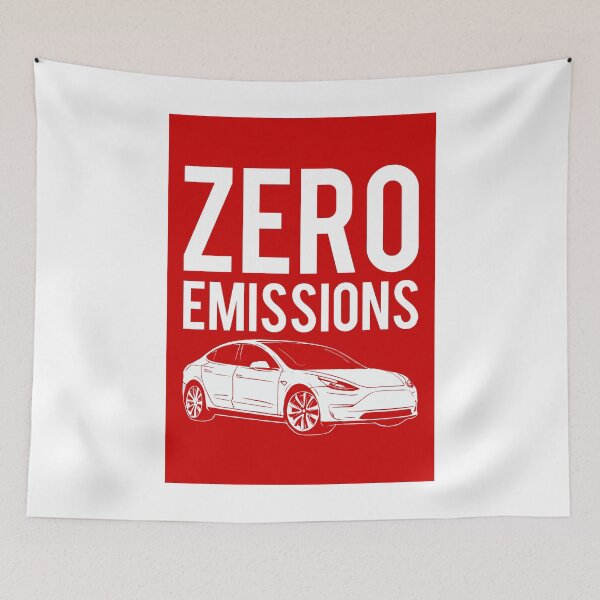 Item preview, Zero Emissions Tesla - Model S, Model 3, Model X - Elon Musk designed and sold by elonscloset.