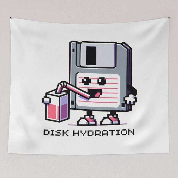 Item preview, Disk Hydration - Quenching Digital Thirst designed and sold by PixelPunkster.