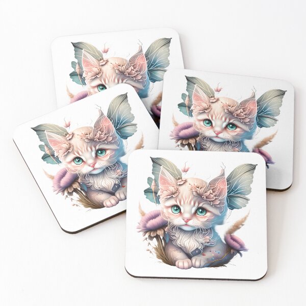 Item preview, Fantasy fairytale cat with big ears designed and sold by EdeniaArtStudio.