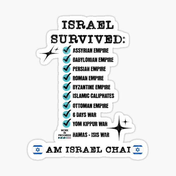 Item preview, Am Israel Chai  designed and sold by Tee-Craftify.
