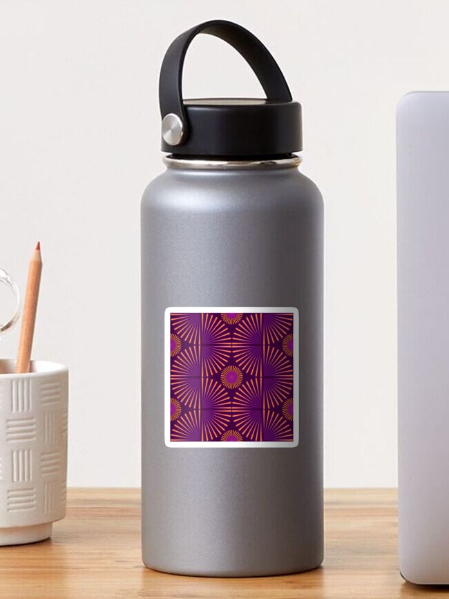 Tribal Geometric magenta & orange | Sticker