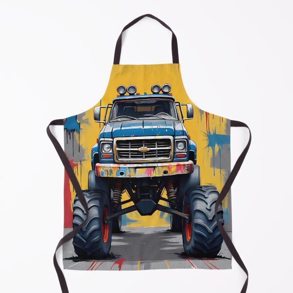 Item preview, Expressionism Car Monster Truck - Unique Abstract Automotive Art designed and sold by Kittyzens.