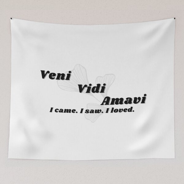 Item preview, Veni Vidi Amavi "I came. I saw. I loved." Version 1 designed and sold by Feather n'  Ink.