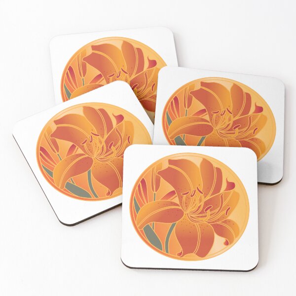 Item preview, Vibrant Orange Tiger Lily Illustration designed and sold by iShopGal.