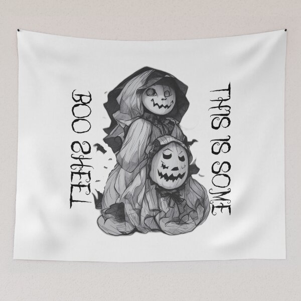 Item preview, This Is Some Boo Sheet Retro Halloween Costume Men Women designed and sold by Mayalogo.