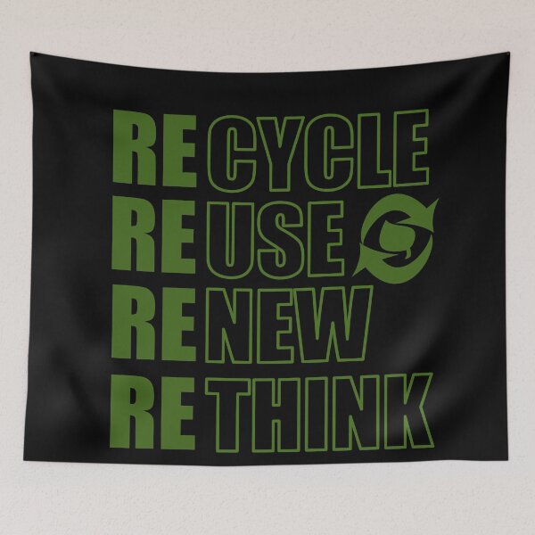 Item preview, Recycle Reuse Renew Rethink Crisis designed and sold by Alexaltay.