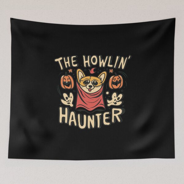 Item preview, Cute Halloween Corgi: The Howlin' Hunter designed and sold by Witcrafters.