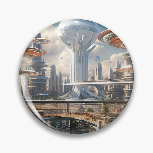 Item preview, future city with modern building coming soon designed and sold by supersanko.