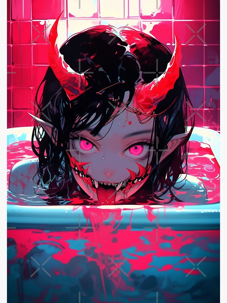 Buy Demon Girl Anime Girl Poster Vertical Online in India 