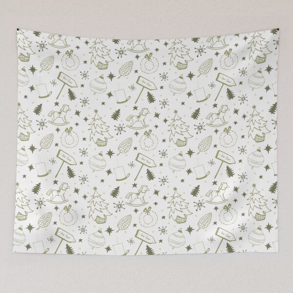 Item preview, Festive Cheers: Christmas & Happy New Year Pattern designed and sold by beanibooi.