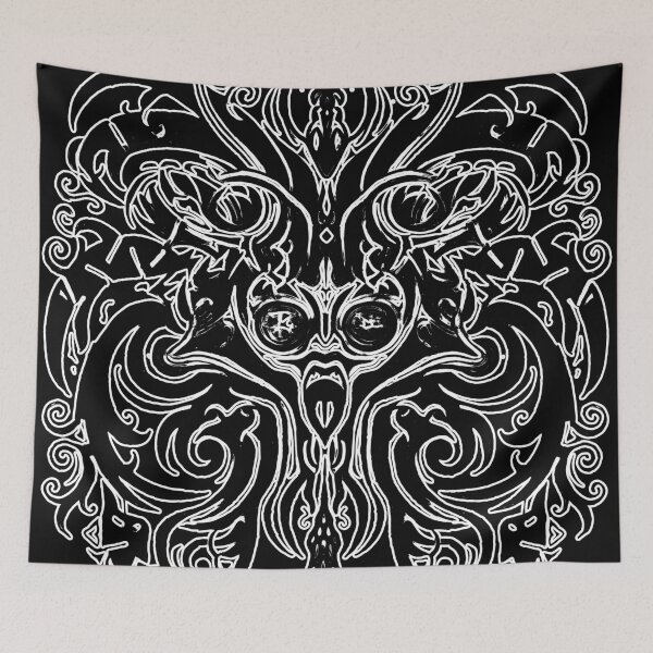 Item preview, viking motif, celtic mask, viking ornament, celtic motif, happy dads day, celtic ornament designed and sold by PRYMULLART.