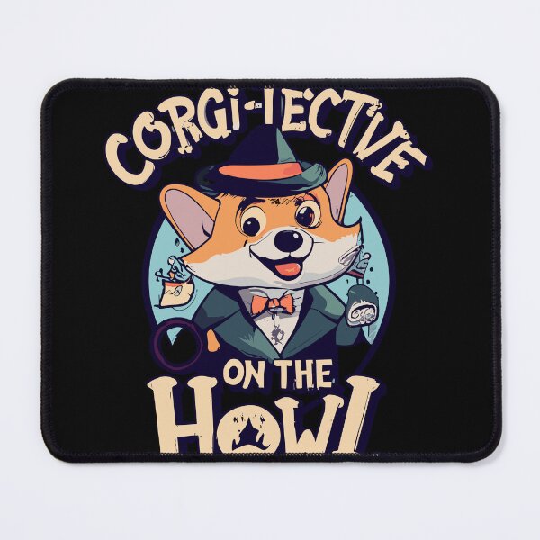 Item preview, Cute Corgi Halloween: Corgi-tective on the Howl! designed and sold by Witcrafters.