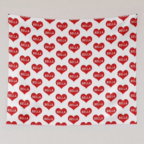 Item preview, BELLA NAME Red Love Heart designed and sold by usernamenaijan.