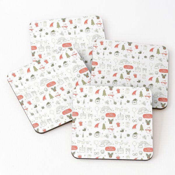 Item preview, Whimsical Rainbow Christmas Doodles designed and sold by beanibooi.