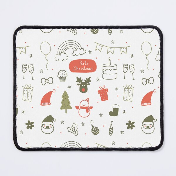 Item preview, Whimsical Rainbow Christmas Doodles designed and sold by beanibooi.