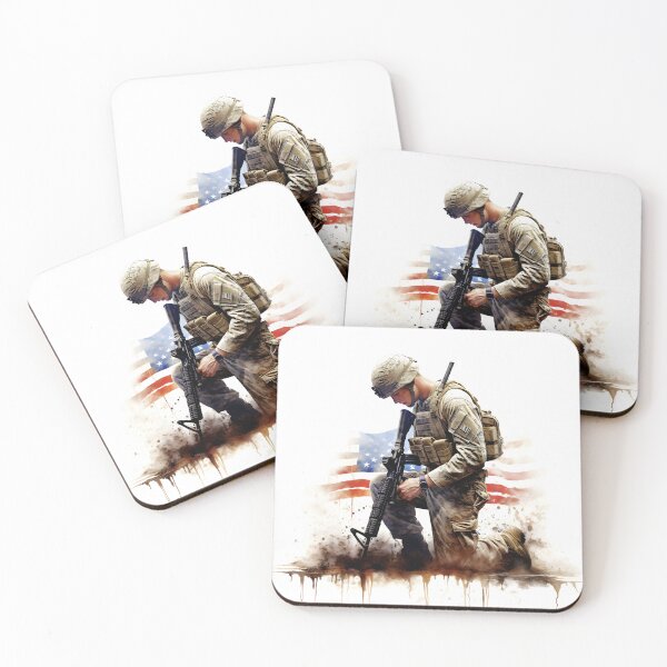Item preview, American Soldier Honoring Nation designed and sold by inkArtistryfine.