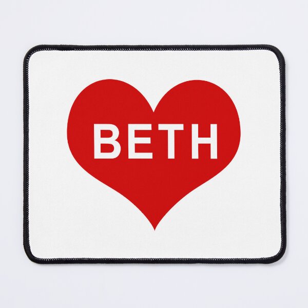 Item preview, BETH NAME Red Love Heart designed and sold by usernamenaijan.