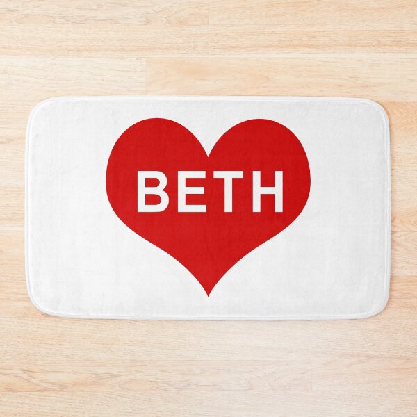 Item preview, BETH NAME Red Love Heart designed and sold by usernamenaijan.
