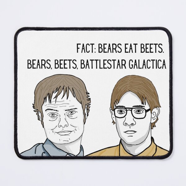 Item preview, Bears Eat Beets, Identity theft with Jim Halpert and Dwight Schrute designed and sold by ItOk-DontBeCry.