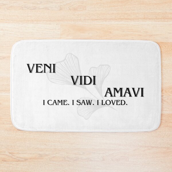 Item preview, Veni Vidi Amavi "I came. I saw. I loved." Version 2 designed and sold by Feather n' Ink.