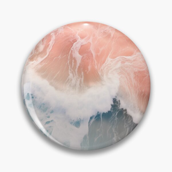 Item preview, Pink ethereal waves, ocean scene designed and sold by alxndraai.