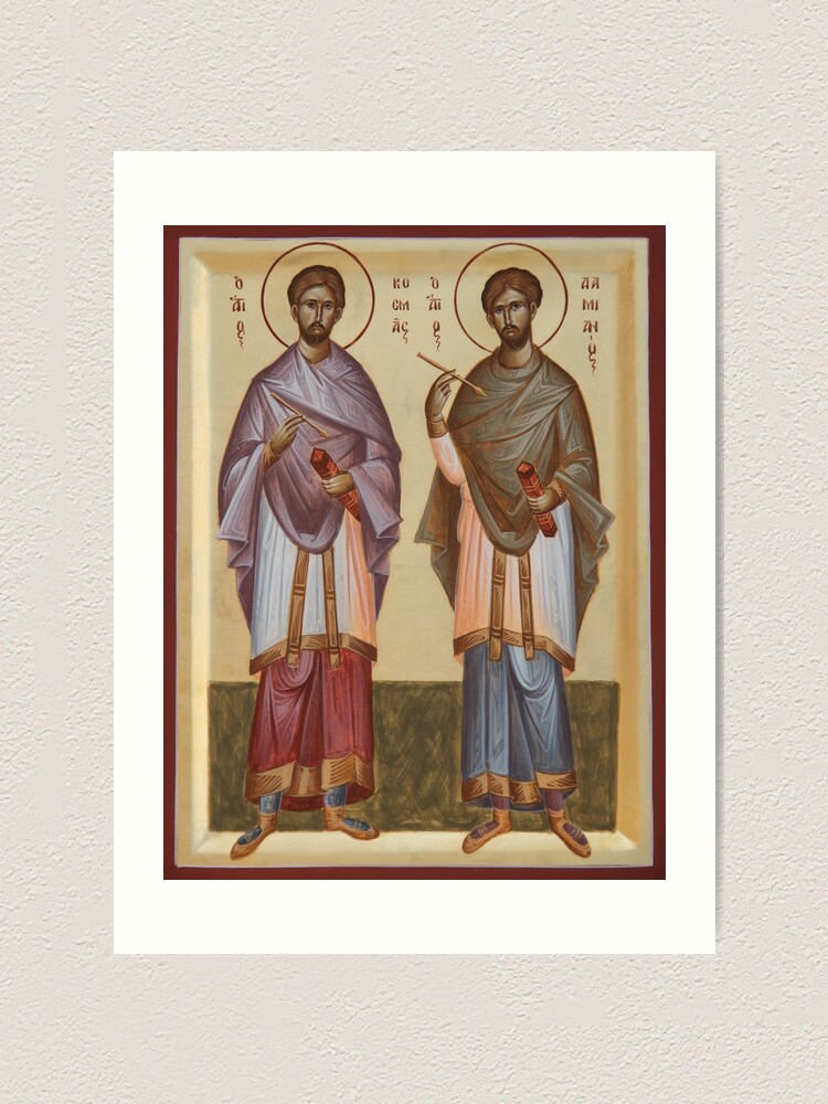 Alternate view of Sts Cosmas and Damian Art Print