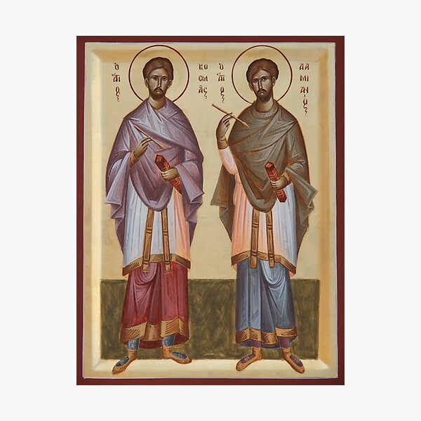 Sts Cosmas and Damian Photographic Print
